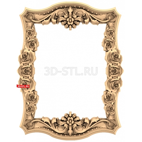 Frame | STL - 3D model for CNC