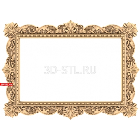 Frame | STL - 3D model for CNC