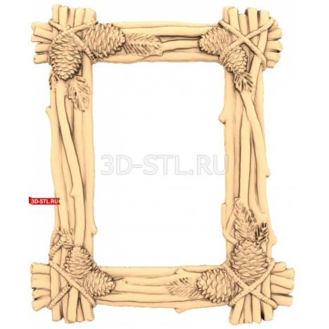 Frame | STL - 3D model for CNC