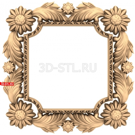 Frame | STL - 3D model for CNC