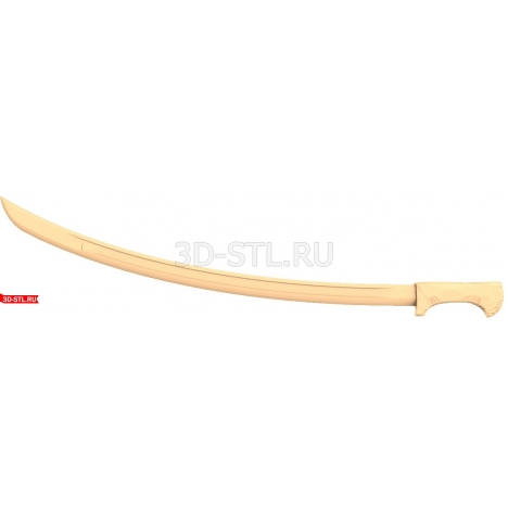 Катана | STL - 3D модель для ЧПУ